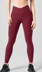 Legginsy Casall Overlap High Waist Tights. Czerwone legginsy damskie Casall, l, bez wzorów. Za 333.35 zł.