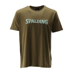 Koszulka Spalding Logo. Zielone t-shirty sportowe męskie Spalding, bez ramiączek, do koszykówki. Za 164.50 zł.