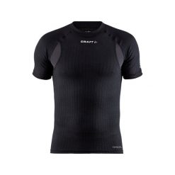 Koszulka kompresyjna Craft Active Extreme. Czarne t-shirty sportowe męskie Craft, na zimę, xl, z dzianiny, bez ramiączek, do biegania. Za 332.95 zł.