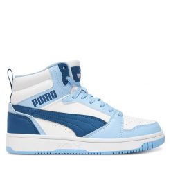 Sneakersy Puma. Białe trampki i tenisówki chłopięce Puma, bez wzorów, bez zapięcia. Za 299.99 zł.