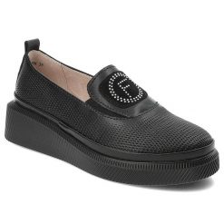 Czarne Półbuty Filippo Eleganckie Obuwie Damskie. Czarne półbuty damskie Filippo, z aplikacjami, eleganckie, bez obcasa. Za 169.00 zł.