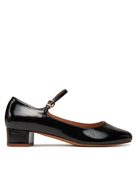 Balagan Baleriny Yafa Czarny. Czarne baleriny damskie BALAGAN, bez wzorów, ze skóry, bez obcasa. Za 589.99 zł.