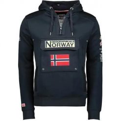 Bluza sportowa męska Geographical Norway WW2489HGNNAVY. Niebieskie bluzy sportowe męskie Geographical Norway, m, z bawełny. Za 199.50 zł.