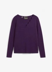 Cienki sweter z lejącej mieszanki wiskozy. Czarne swetry klasyczne damskie bonprix, z wiskozy, bez kołnierzyka. Za 112.99 zł.