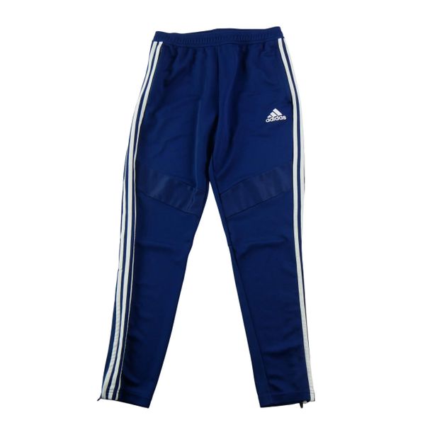 Second life - Spodnie do biegania męskie Tiro 17 Training Pant - Stan dobry. Niebieskie spodnie sportowe męskie Adidas, z materiału. Za 124.96 zł.