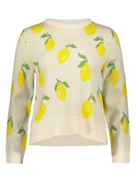 ONLY Sweter w kolorze beżowo-żółtym rozmiar: L. Brązowe swetry klasyczne damskie Only, l, bez kołnierzyka. Za 83.42 zł.