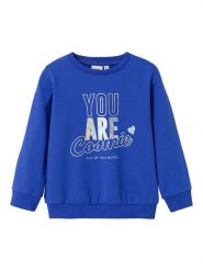 Name it Bluza "Nova" w kolorze niebieskim rozmiar: 80. Niebieskie bluzy i bluzki niemowlęce Name it, bez wzorów, z bawełny, bez ramiączek, bez kaptura. Za 37.30 zł.