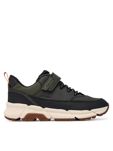 Geox Sneakersy J Flexyper Plus Boy B Abx J56LCA 0MEFU C0033 S Zielony ciemny. Zielone buty sportowe chłopięce Geox, ze skóry, bez zapięcia. Za 389.99 zł.