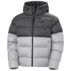 Kurtka puchowa Helly Hansen Active. Szare kurtki męskie Helly Hansen, l, bez wzorów, z materiału, z kapturem. Za 924.50 zł.