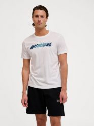 Koszulka z logo Hummel Graphic. Czarne t-shirty sportowe męskie HUMMEL, s, z bawełny, bez ramiączek, na fitness i siłownię. Za 132.50 zł.