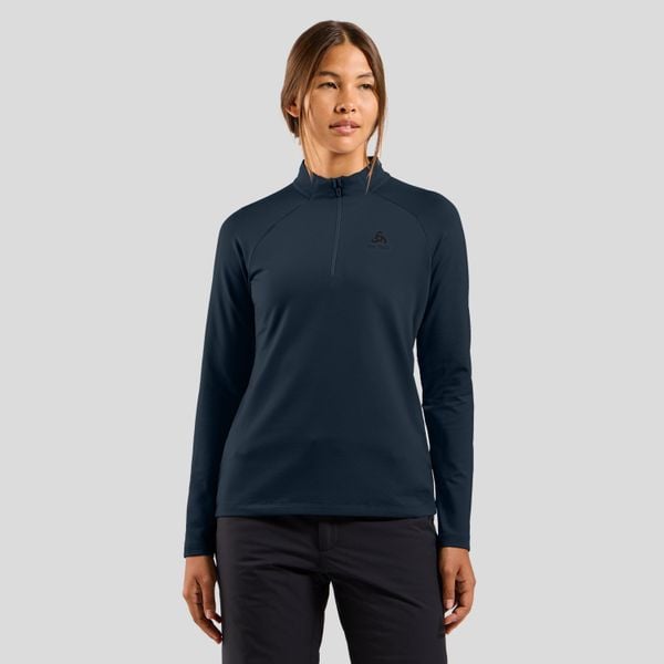 Bluza techniczna damska ODLO Essential Light Mid Layer 1/2 zip. Niebieskie bluzy bez kaptura damskie Odlo. Za 266.20 zł.