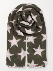 Becksöndergaard Wełniany szal "Nova" w kolorze khaki - 200 x 110 cm rozmiar: onesize. Brązowe szaliki i kominy damskie Becksöndergaard, bez wzorów, z jedwabiu. Za 143.56 zł.