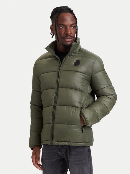 KARL LAGERFELD Kurtka zimowa 505020 564590 Zielony ciemny Regular Fit. Zielone kurtki męskie Karl Lagerfeld, na zimę, m, bez wzorów, z syntetyku, bez kaptura. Za 939.99 zł.