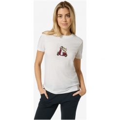 Koszulka damska SUPER.NATURAL W Racing Dachshund Bio J Tee. Białe t-shirty damskie Super.natural, m, bez wzorów, z jersey, bez ramiączek. Za 429.99 zł.