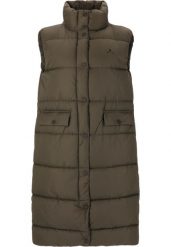 Długa kamizelka puchowa damska Whistler Amaretto. Czarne kamizelki damskie WHISTLER, z materiału, długie. Za 268.00 zł.