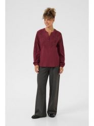 Cream Bluzka w kolorze bordowym rozmiar: 42. Czerwone bluzki damskie Cream, z aplikacjami, z bawełny, bez kołnierzyka, bez ramiączek. Za 130.99 zł.