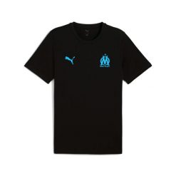 Koszulka OM. Czarne t-shirty sportowe męskie Puma, l, z materiału, bez ramiączek, do piłki nożnej. Za 106.90 zł.