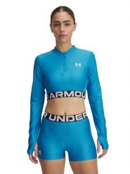 Under Armour Koszulka sportowa w kolorze niebieskim rozmiar: L. Niebieskie bluzki sportowe damskie Under Armour, l, z materiału, bez kołnierzyka, bez ramiączek. Za 99.99 zł.