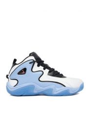 SHAQ Buty do koszykówki EO-DEVASTATOR 3.0 AQ95078B-WL Biały. Białe buty sportowe chłopięce Shaq, ze skóry, bez zapięcia. Za 279.99 zł.