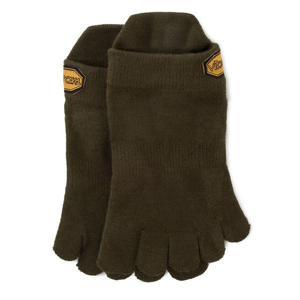 Skarpety krótkie Vibram Fivefingers. Zielone skarpetki damskie Vibram Fivefingers, bez wzorów. Za 49.99 zł.
