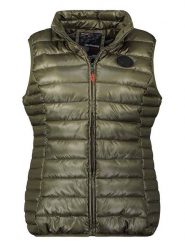 Geographical Norway Kamizelka pikowana "Annecy" w kolorze khaki rozmiar: XL. Brązowe kamizelki damskie Geographical Norway, xl. Za 109.78 zł.