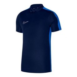 Męska Koszulka Polo Academy DriFIT. Niebieskie koszulki polo męskie Nike, m, bez wzorów, bez ramiączek. Za 222.99 zł.
