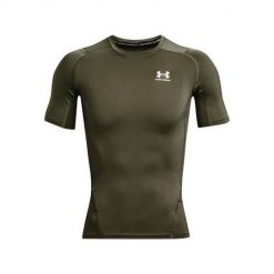 Koszulka treningowa męska Under Armour Ua Hg Armour Comp Ss. Białe t-shirty sportowe męskie Under Armour, m, z poliesteru, bez ramiączek, do biegania. Za 139.00 zł.