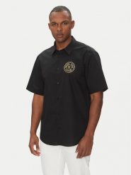 Versace Jeans Couture Koszula 78GALY11 Czarny Regular Fit. Czarne koszule męskie Versace Jeans Couture, m, bez wzorów, z bawełny, bez kołnierzyka, bez ramiączek. Za 399.99 zł.