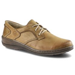 Półbuty damskie Helios, skóra naturalna sznurowane i na płaskiej podeszwie, brązowe, 715-2. Brązowe półbuty damskie Helios, bez wzorów, ze skóry, eleganckie, bez obcasa, na płaskiej podeszwie. Za 205.00 zł.