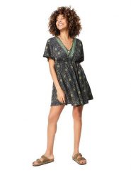 Ipanima Sukienka ze wzorem rozmiar: 38/40. Sukienki damskie Ipanima, z aplikacjami, klasyczne, bez kołnierzyka, bez ramiączek, mini. Za 74.63 zł.