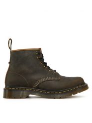 Dr. Martens Trapery Long Napped Suede31872777 Khaki. Brązowe buty zimowe męskie Dr. Martens, ze skóry, bez zapięcia. Za 849.99 zł.