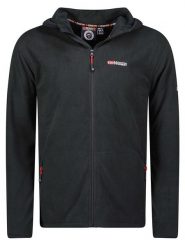 Geographical Norway Kurtka polarowa "Unicia" w kolorze czarnym rozmiar: XXL. Czarne kurtki męskie Geographical Norway, xxl, bez wzorów, z materiału, bez kaptura. Za 91.34 zł.