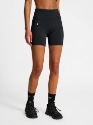 Szorty damskie Hummel HIIT impact Hw. Czarne szorty damskie HUMMEL, bez wzorów, z elastanu, klasyczne, z podwyższonym stanem. Za 252.50 zł.