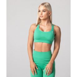 Biustonosz Bezszwowy sportowy dla kobiet Carpatree Arcade. Zielone biustonosze sportowe damskie Carpatree, bez wzorów. W wyprzedaży za 119.99 zł.