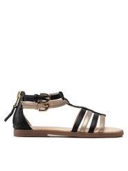 Geox Sandały J S. Karly G. D J7235D 054AJ C0531 M Czarny. Czarne sandały dziewczęce Geox, ze skóry, bez zapięcia. Za 159.99 zł.