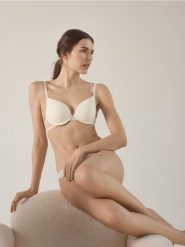 Biustonosz push up 2 pack - pastelowy róż. Czerwone biustonosze Reserved, bez wzorów, z dzianiny. W wyprzedaży za 69.99 zł.