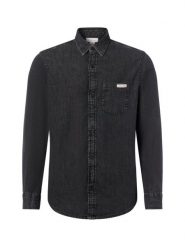 Calvin Klein Jeans koszula dżinsowa Mężczyźni Regular Fit Bawełna szary, M. Szare koszule męskie Calvin Klein Jeans, m, bez wzorów, z bawełny, bez kołnierzyka, bez ramiączek. Za 329.95 zł.