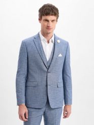 Finshley & Harding kurtka modułowa - Steven Mężczyźni Modern Fit wiskoza niebieski, 102. Niebieskie kurtki męskie Finshley & Harding, m, bez wzorów, z materiału, bez kaptura. Za 479.95 zł.