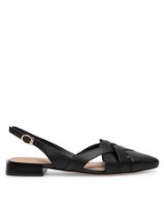 Sergio Bardi Baleriny WYL3476-1Z-SB Czarny. Czarne baleriny damskie Sergio Bardi, bez wzorów, ze skóry, bez obcasa. Za 299.99 zł.