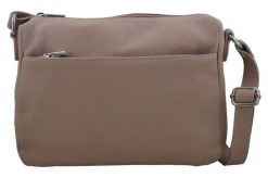 Listonoszka skórzana BARBERINI'S pudrowa 519-18. Czerwone shopper bag damskie Barberinis, bez wzorów, ze skóry, przez ramię, bez dodatków. Za 219.99 zł.