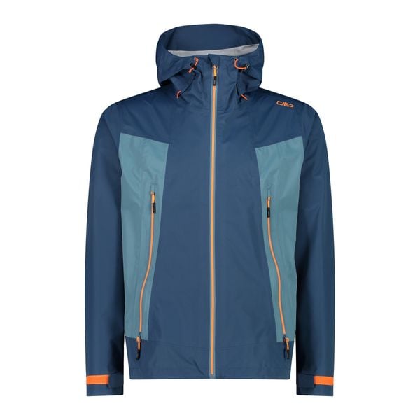 Kurtka przeciwdeszczowa męska CMP Fix Hood. Brązowe kurtki treningowe męskie CMP, na jesień, l, bez wzorów, z materiału, trekkingowe. Za 309.99 zł.