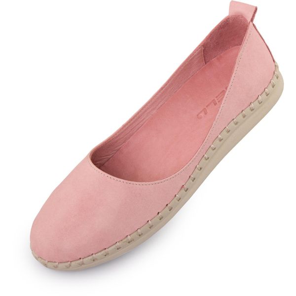 Baleriny skórzane NELL Aurora damskie, różowe, 37. Czerwone baleriny damskie ENELL, bez wzorów, ze skóry, bez obcasa. Za 362.99 zł.