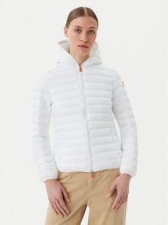 Save The Duck Kurtka przejściowa D33620W GIGA20 Biały Regular Fit. Białe kurtki damskie SAVE THE DUCK, bez wzorów, z syntetyku, bez kaptura. Za 399.99 zł.