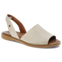 Beżowe Sandały Armodo Eleganckie Buty Damskie. Brązowe sandały damskie Armodo, bez wzorów, bez obcasa. Za 299.00 zł.