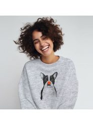 WOOOP Bluza "I´m not your clown" w kolorze szarym rozmiar: XL. Szare bluzy bez kaptura damskie Wooop, m, z bawełny. Za 114.98 zł.