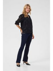 Cream Bluzka w kolorze czarnym rozmiar: 38. Czarne bluzki damskie Cream, bez wzorów, z koronki, bez kołnierzyka, bez ramiączek. Za 126.99 zł.