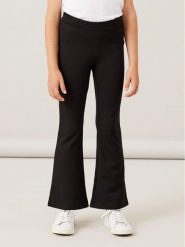 NAME IT Spodnie materiałowe 13177337 Czarny Bootcut Fit. Czarne spodnie dziewczęce Name it, z materiału. Za 109.99 zł.