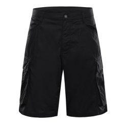 Szorty męskie bawełniane Alpine Pro Urt. Brązowe szorty męskie Alpine Pro, z bawełny, bez kołnierzyka. Za 209.00 zł.