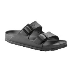 Sandały Męskie Arizona. Czarne sandały męskie Birkenstock, z materiału, z okrągłym noskiem, bez zapięcia. Za 344.99 zł.