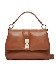 Tommy Hilfiger Torebka AW0AW16885 Brązowy. Brązowe torebki klasyczne damskie Tommy Hilfiger, bez wzorów, ze skóry, bez dodatków. Za 659.99 zł.